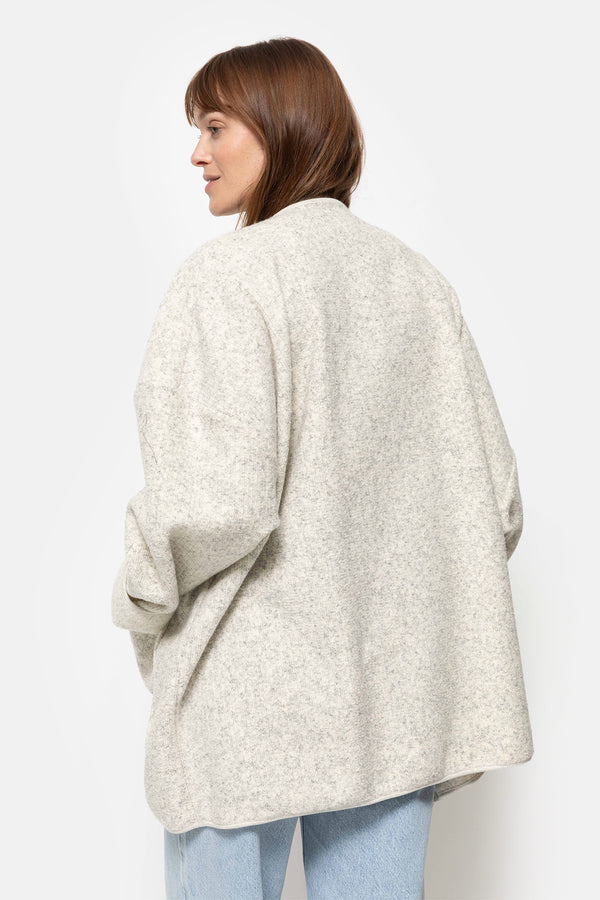 Hannah Wooly Jacket | Light Marled Grey