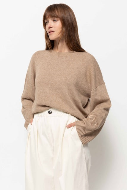 Murielle Knitted Sweater | Beige