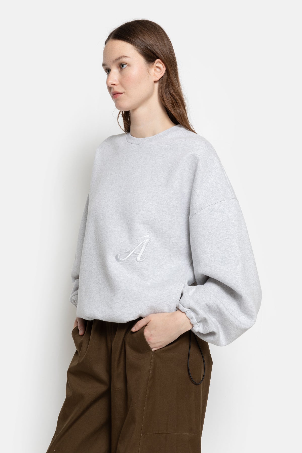 Ome Sweatshirt | Marled Grey