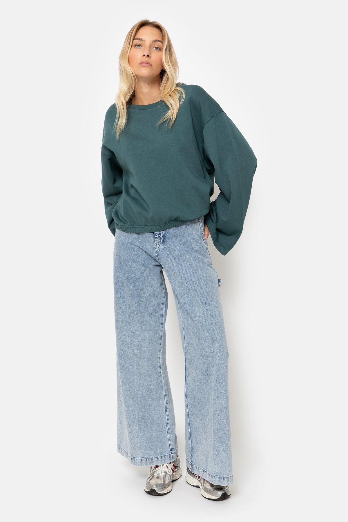 Sweatshirt Idem | Bleu forêt