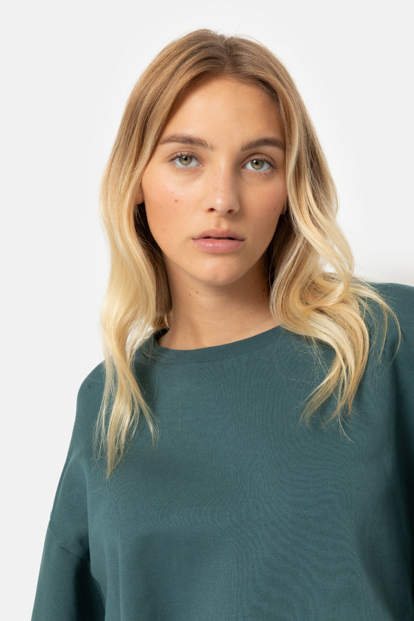 Sweatshirt Idem | Bleu forêt