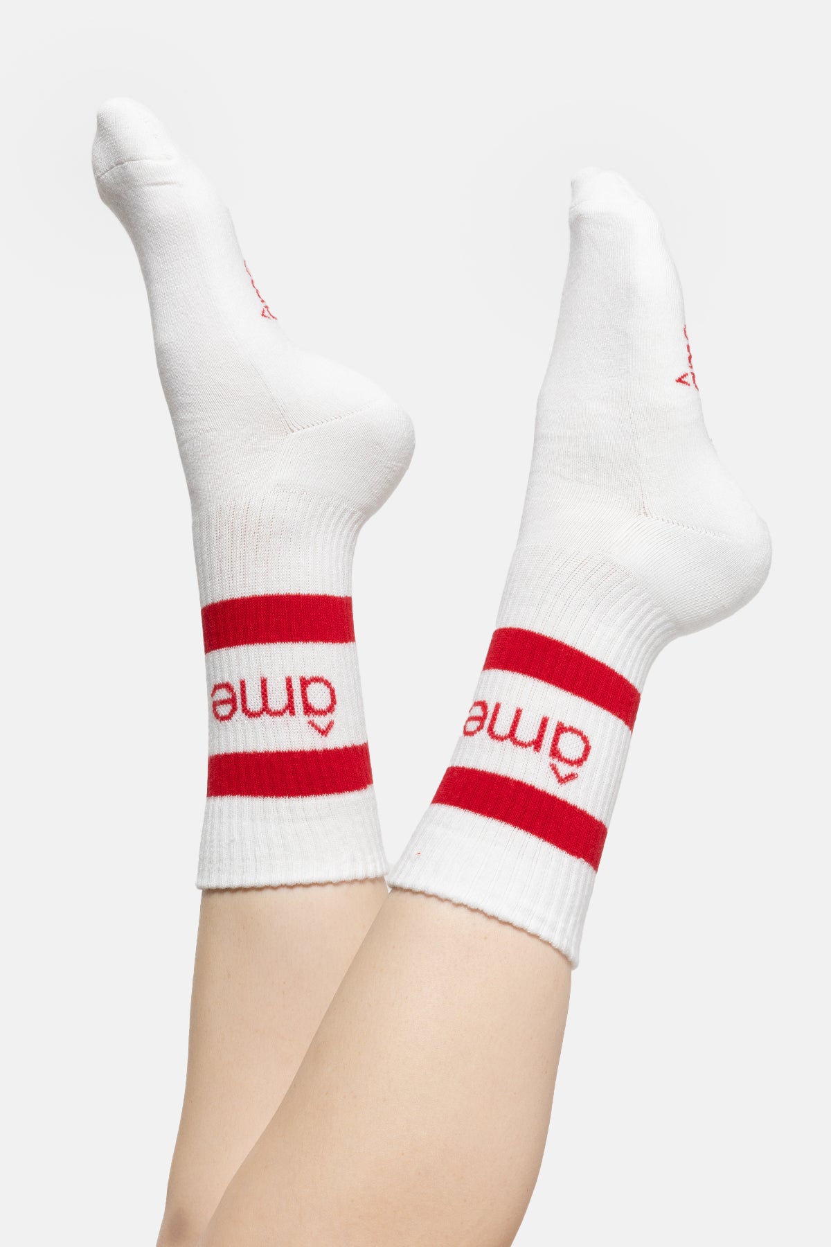 Chaussettes Diego | Blanc & Rouge