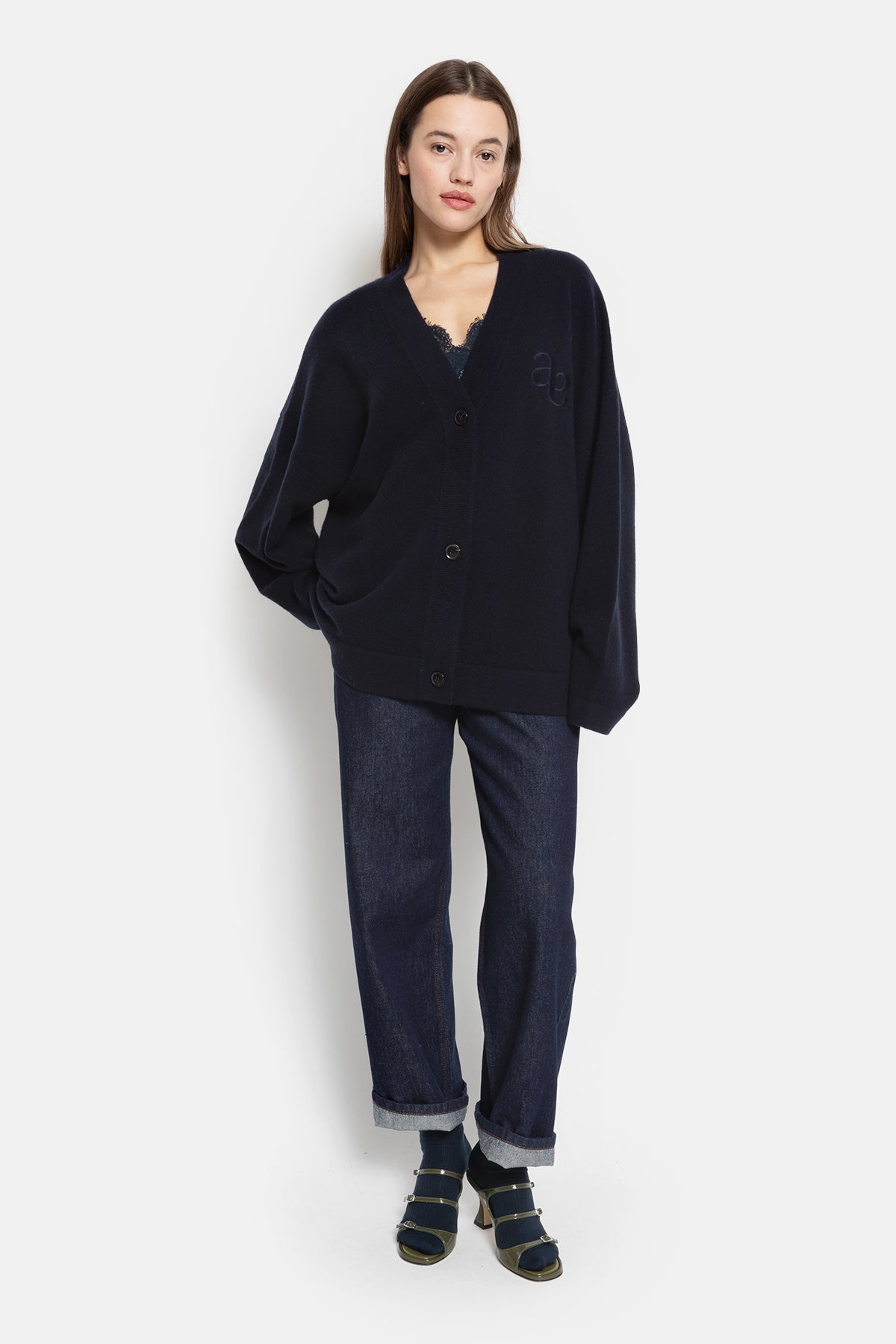 Cardigan en maille Olympia | Bleu Marine