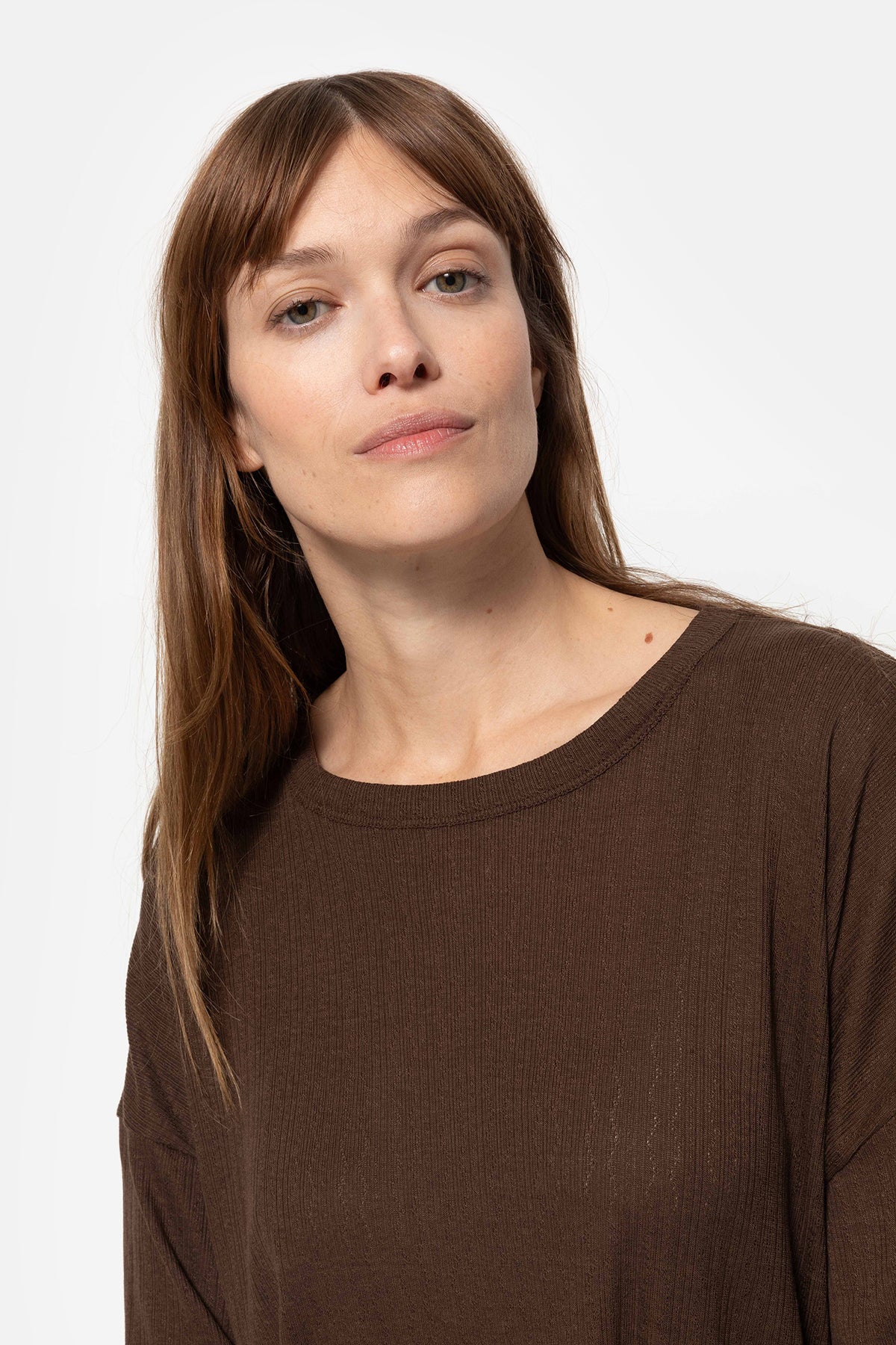 T-Shirt Klaxon | Dentelle Marron 