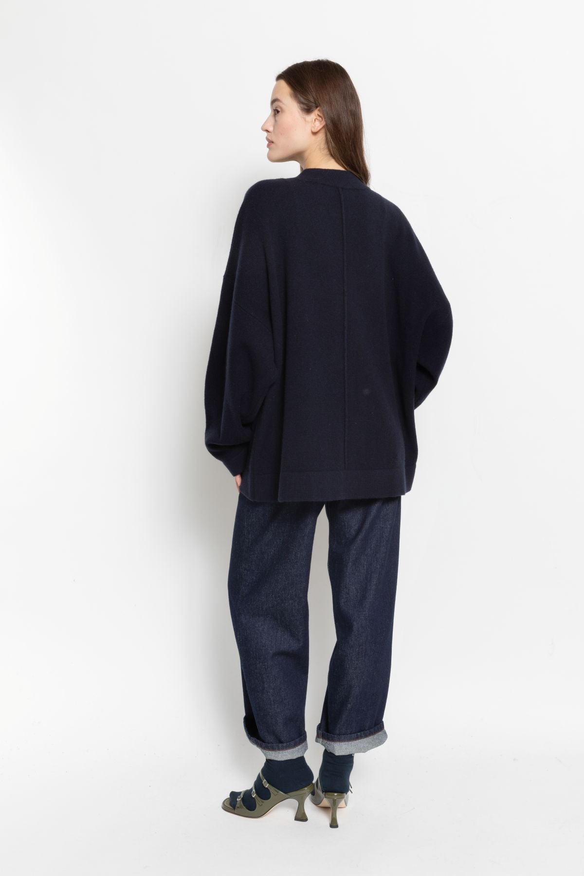 Cardigan en maille Olympia | Bleu Marine