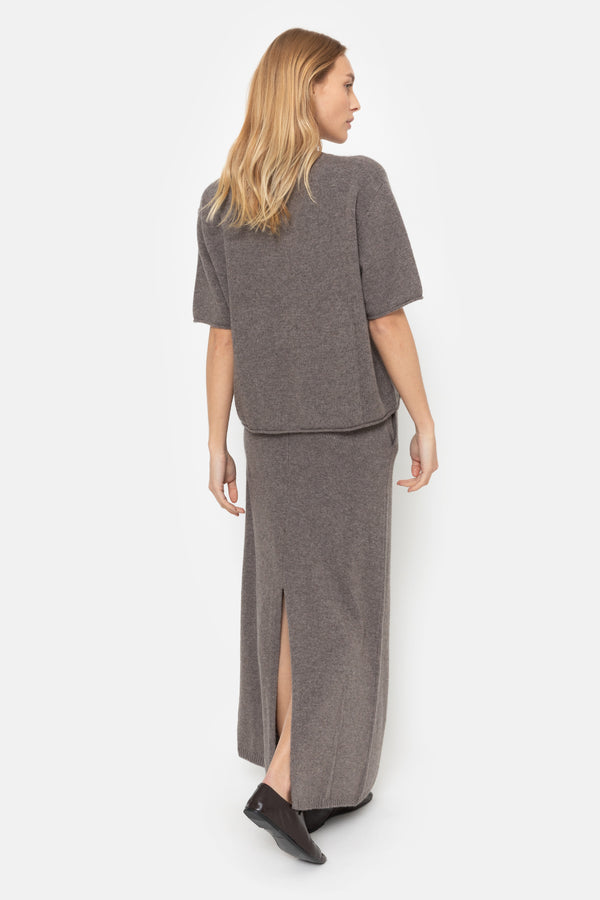Jupe Longue Tricot Maggy | Taupe