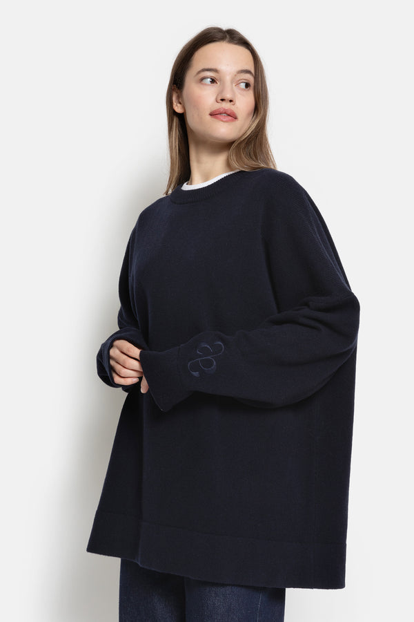 Pull Oslo Tricoté | Bleu Marine