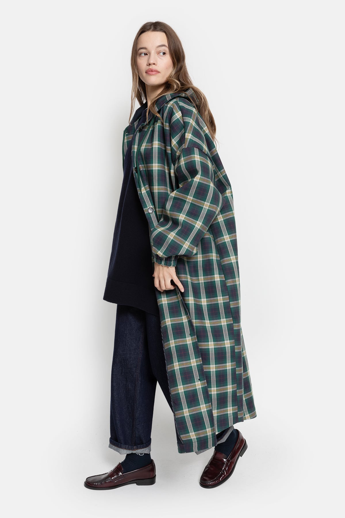 Morgan Manteau Long | À carreaux