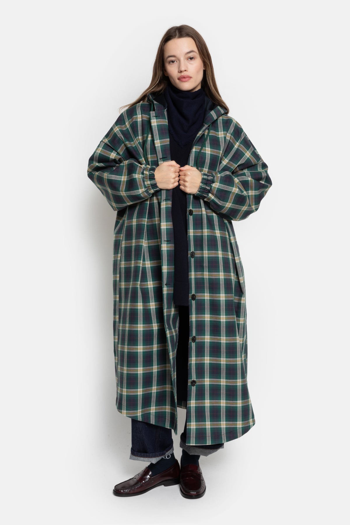 Morgan Manteau Long | À carreaux