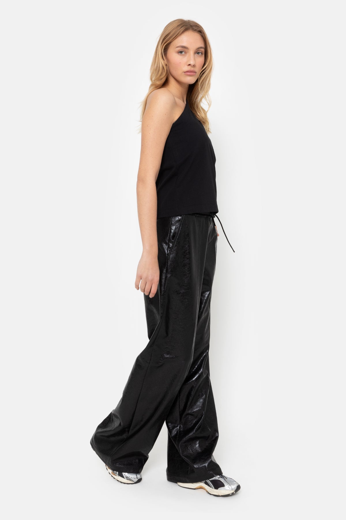 Jules Pantalon en Similicuir | Noir