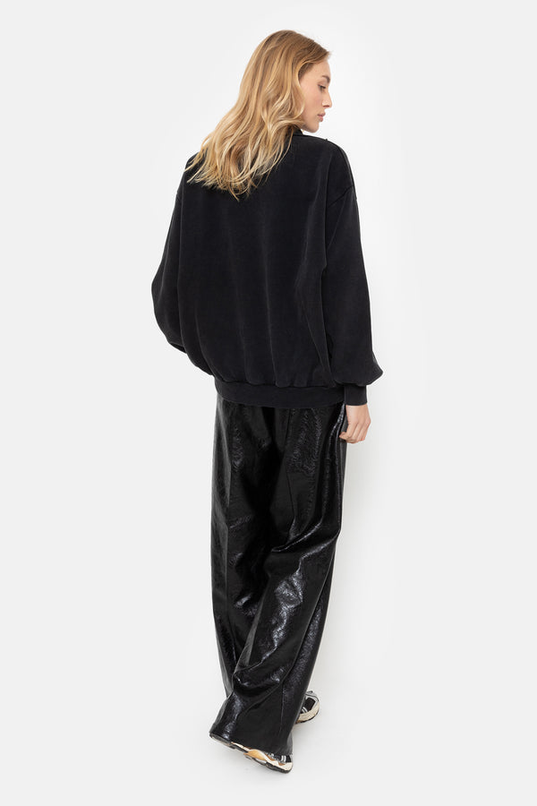 Monaco Cardigan with Zip | Vintage Black