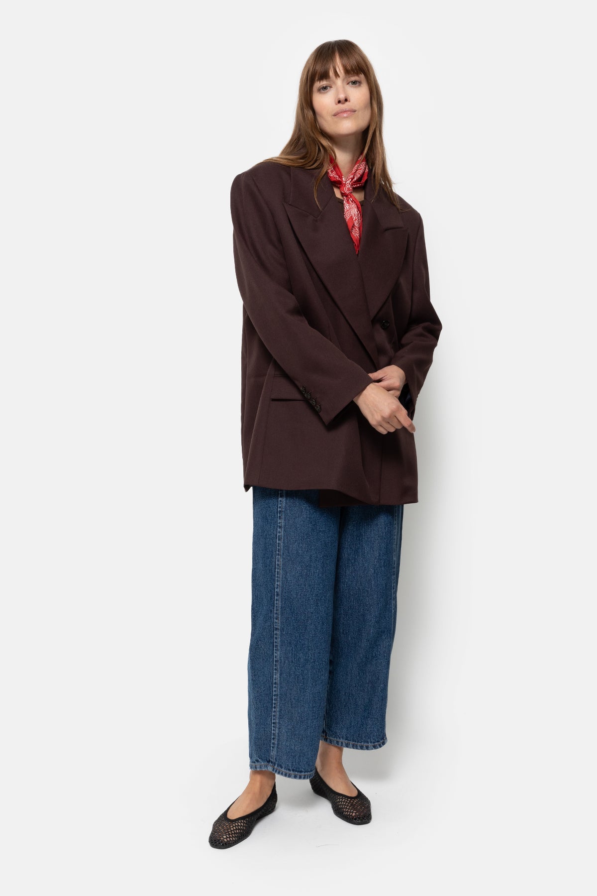 Natan Wooly Blazer | Chocolate Brown