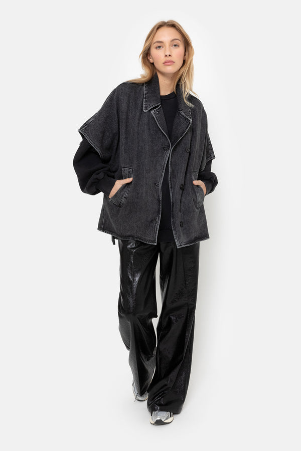 Trench en jean Lauren | Charcoal