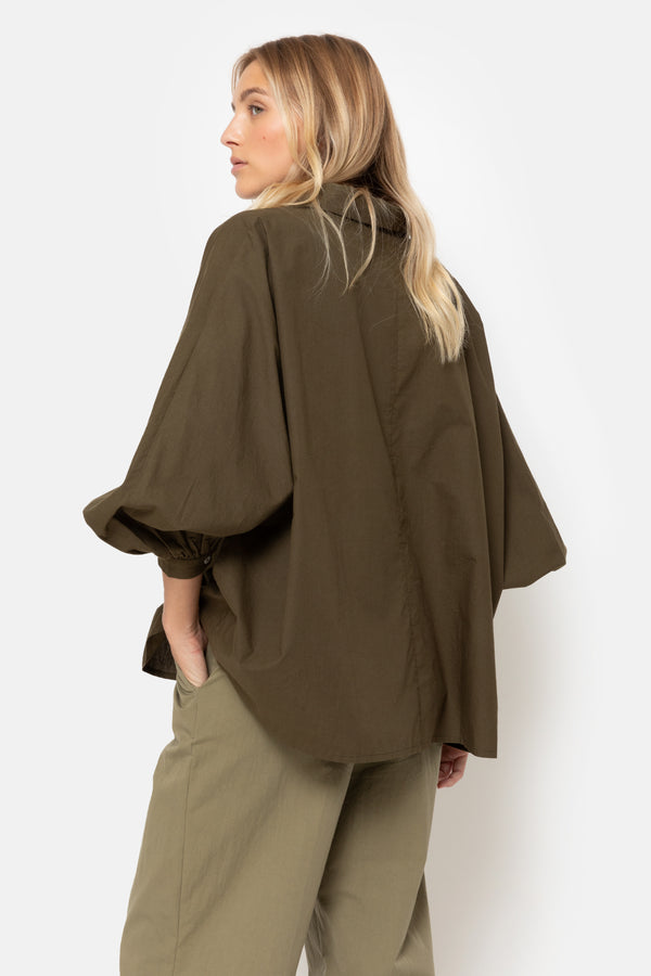 Gala Oversized Shirt | Khaki Green