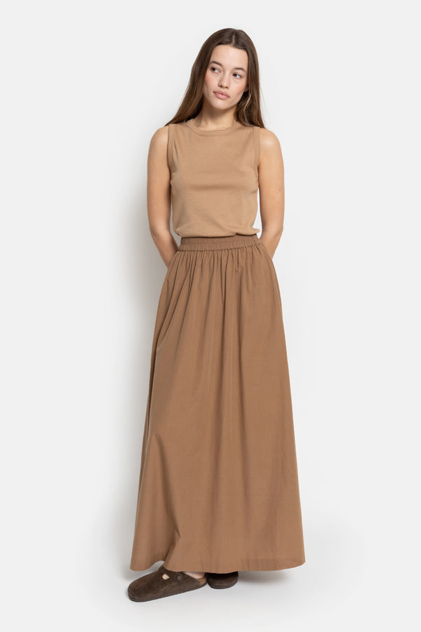 Jupe Longue Kilt | Camel