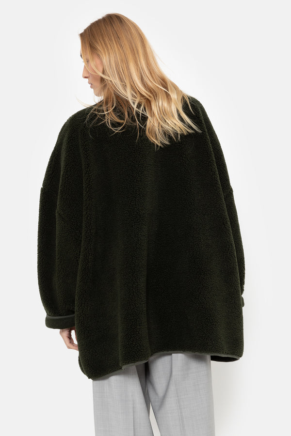 Manteau Hannah en Teddy | Vert Foncé