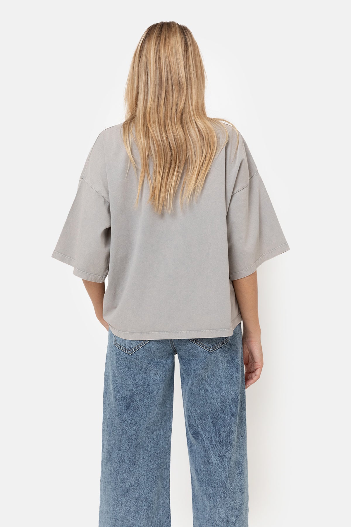 Eloise Boxy T-Shirt | Vintage Grey