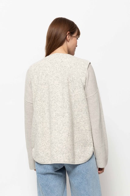 Murielle Knitted Sweater | Light Grey