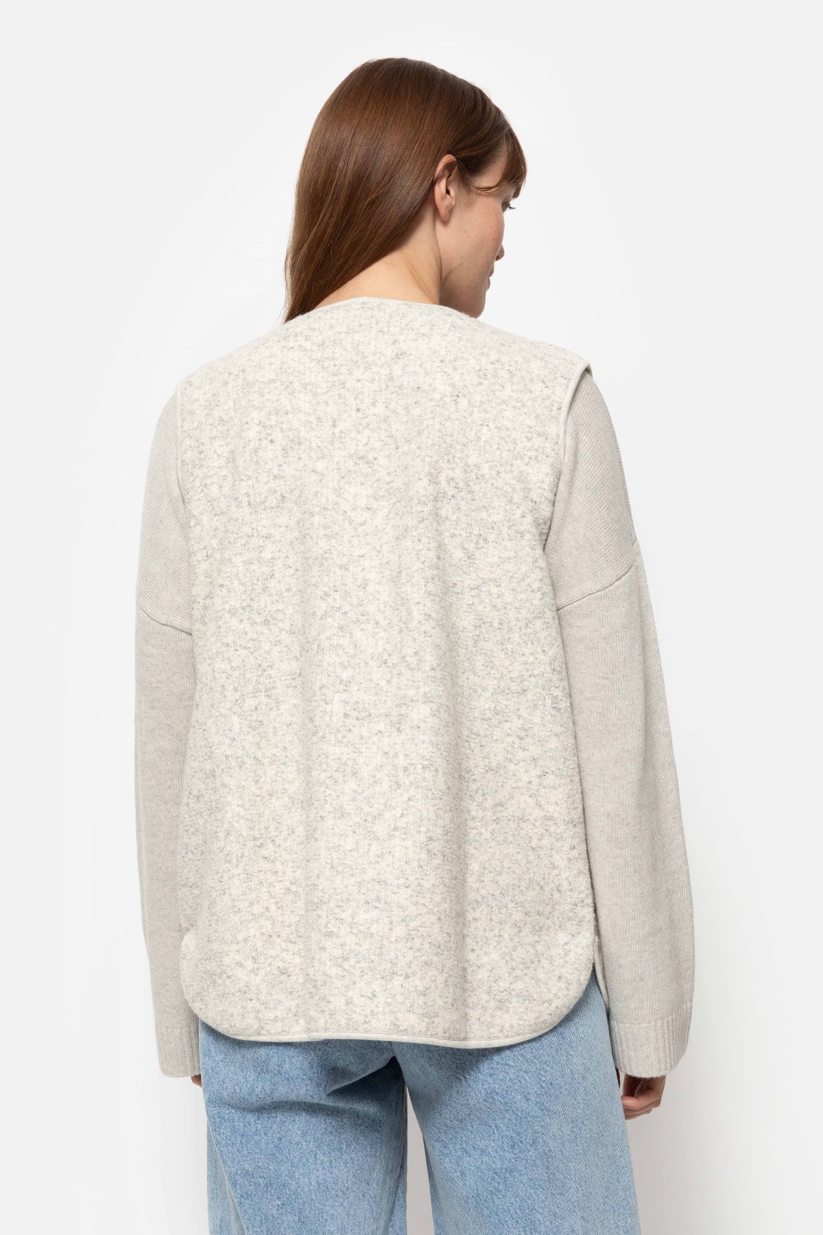 Madison Wooly Veste Sans Manches | Gris Clair