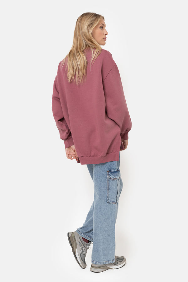 Ulla Oversized Sweatshirt | Brick