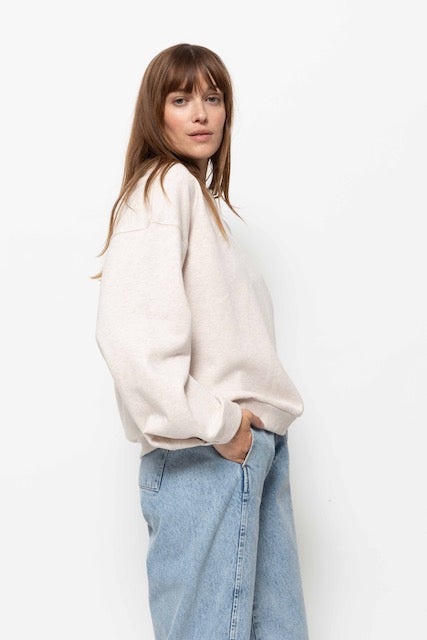 Noodle Sweatshirt | Marled Ivory