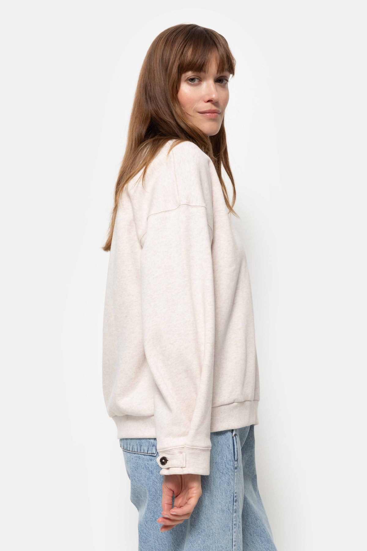 Noodle Sweatshirt | Marled Ivory