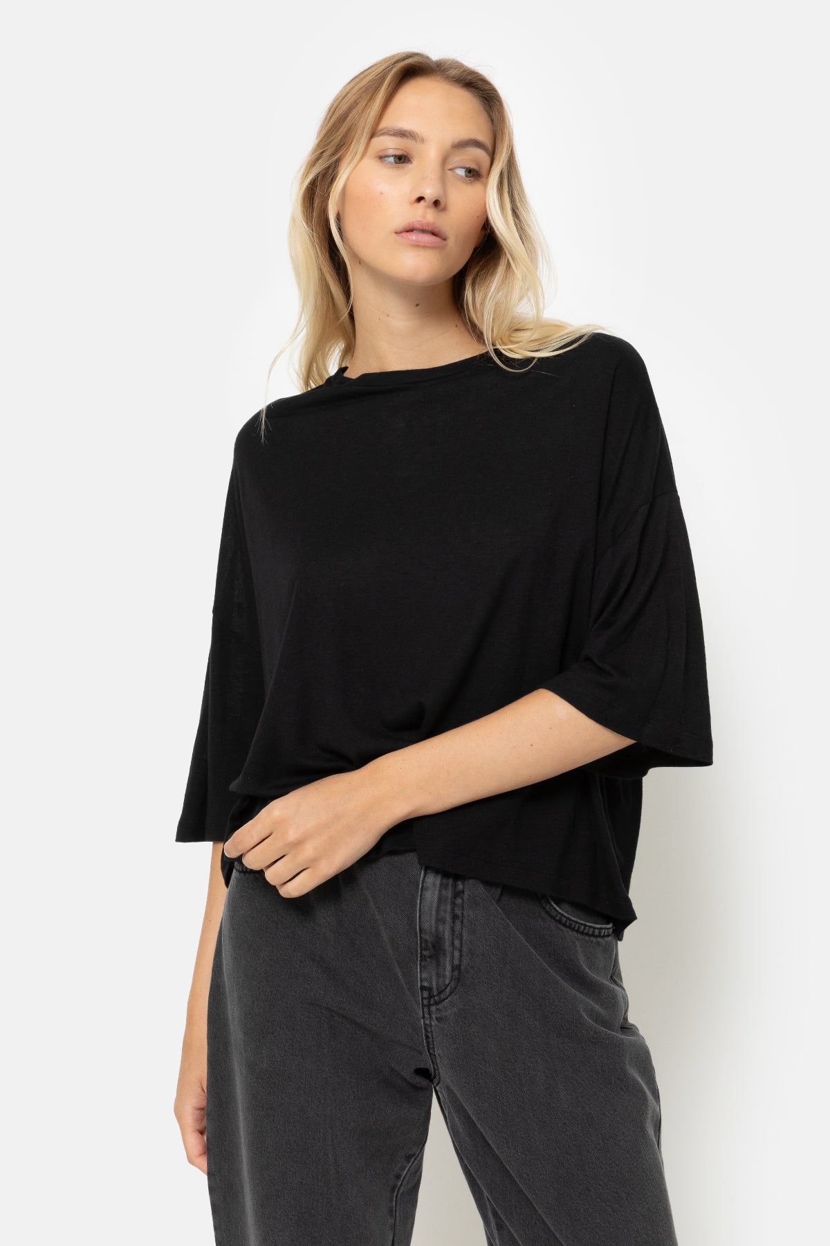 Klaxon Wooly T-shirt | Black