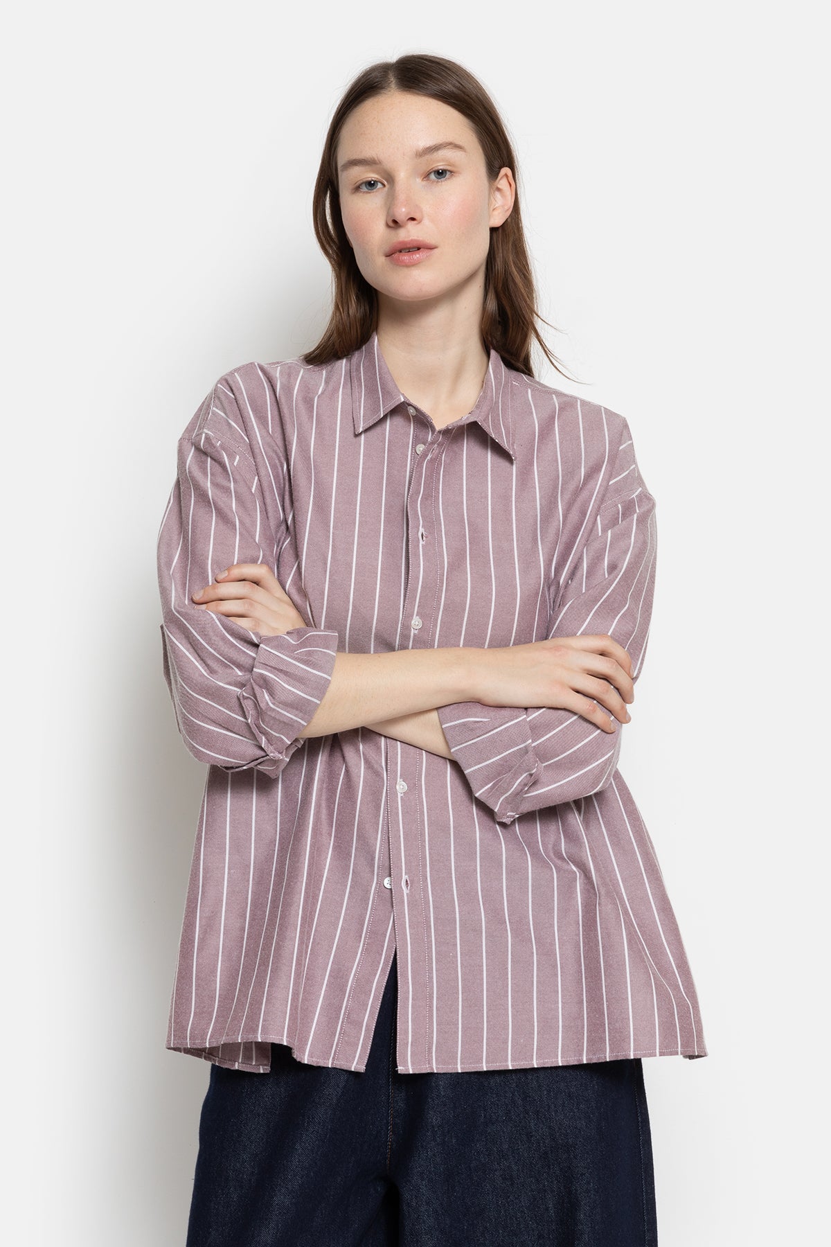 Only Oxford Shirt | Bordeaux Striped
