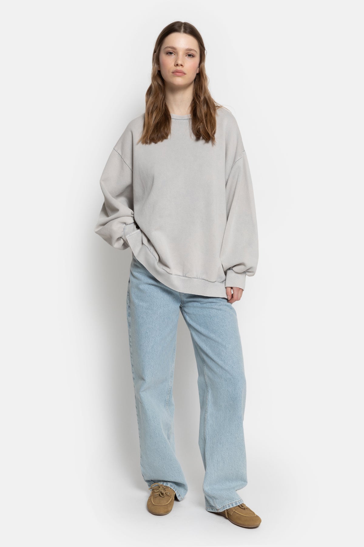 Ulla Oversized Sweatshirt | Natural Grey