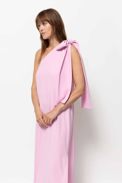 Nimes One Shoulder Dress | Pink