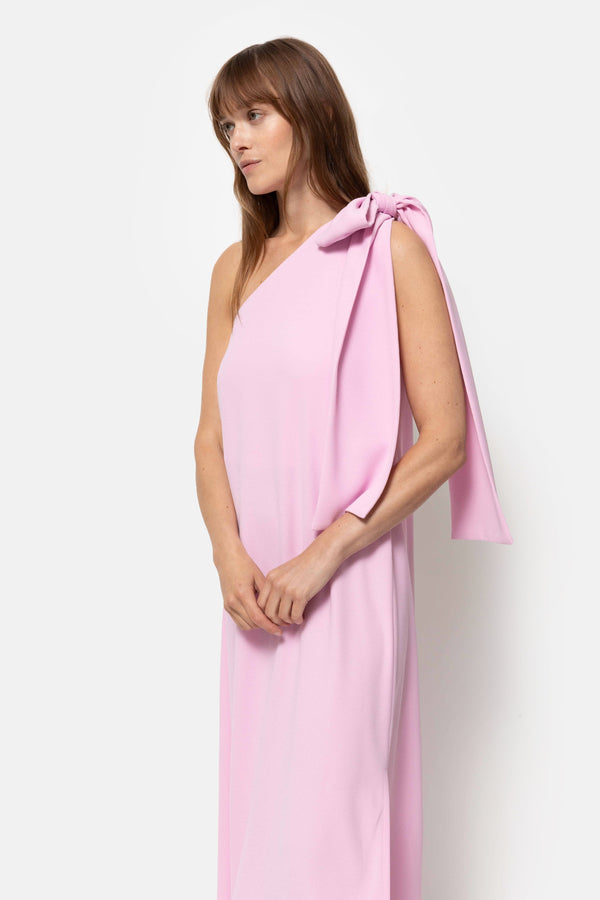 Nimes One Shoulder Dress | Pink