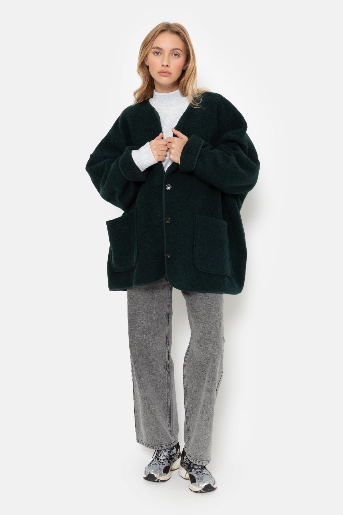 Hannah Veste Laineuse | Vert Foncé