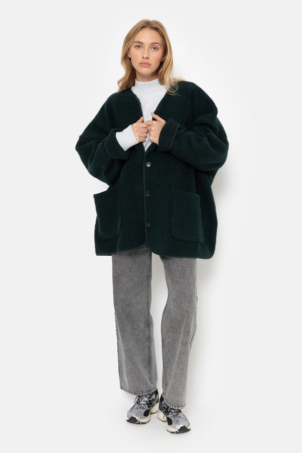 Hannah Veste Laineuse | Vert Foncé