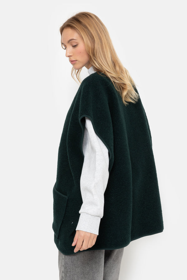 Ines Veste Laineuse | Vert Foncé