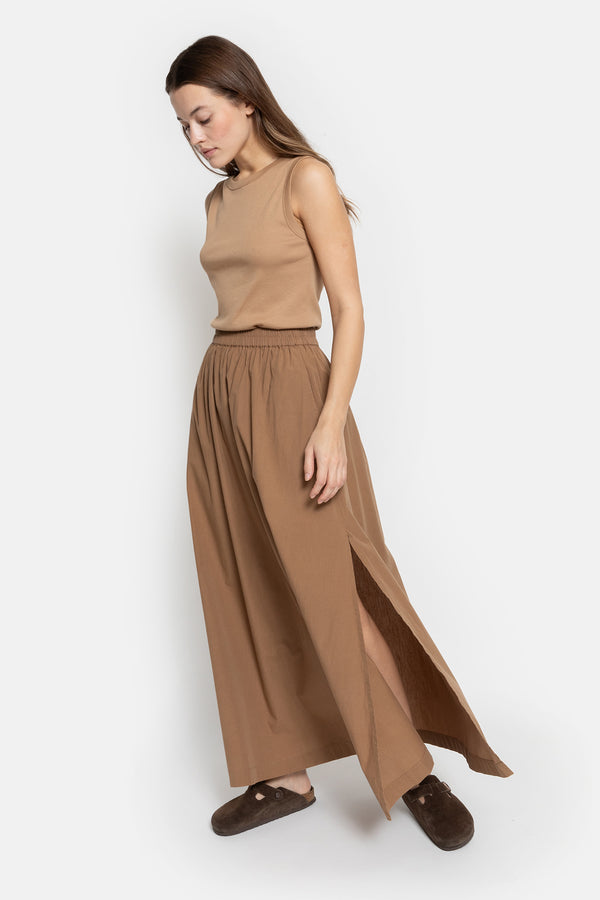 Jupe Longue Kilt | Camel