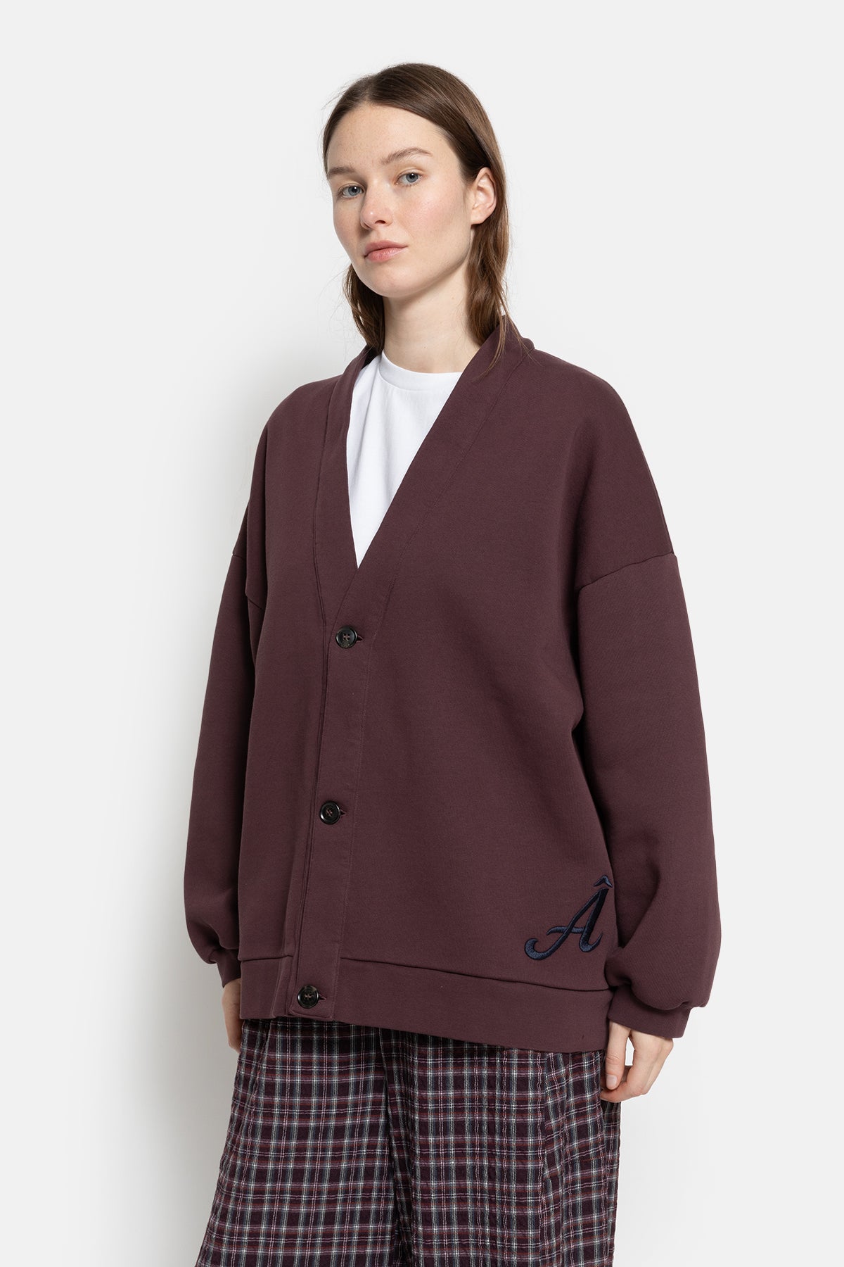Obligation Cardigan | Aubergine