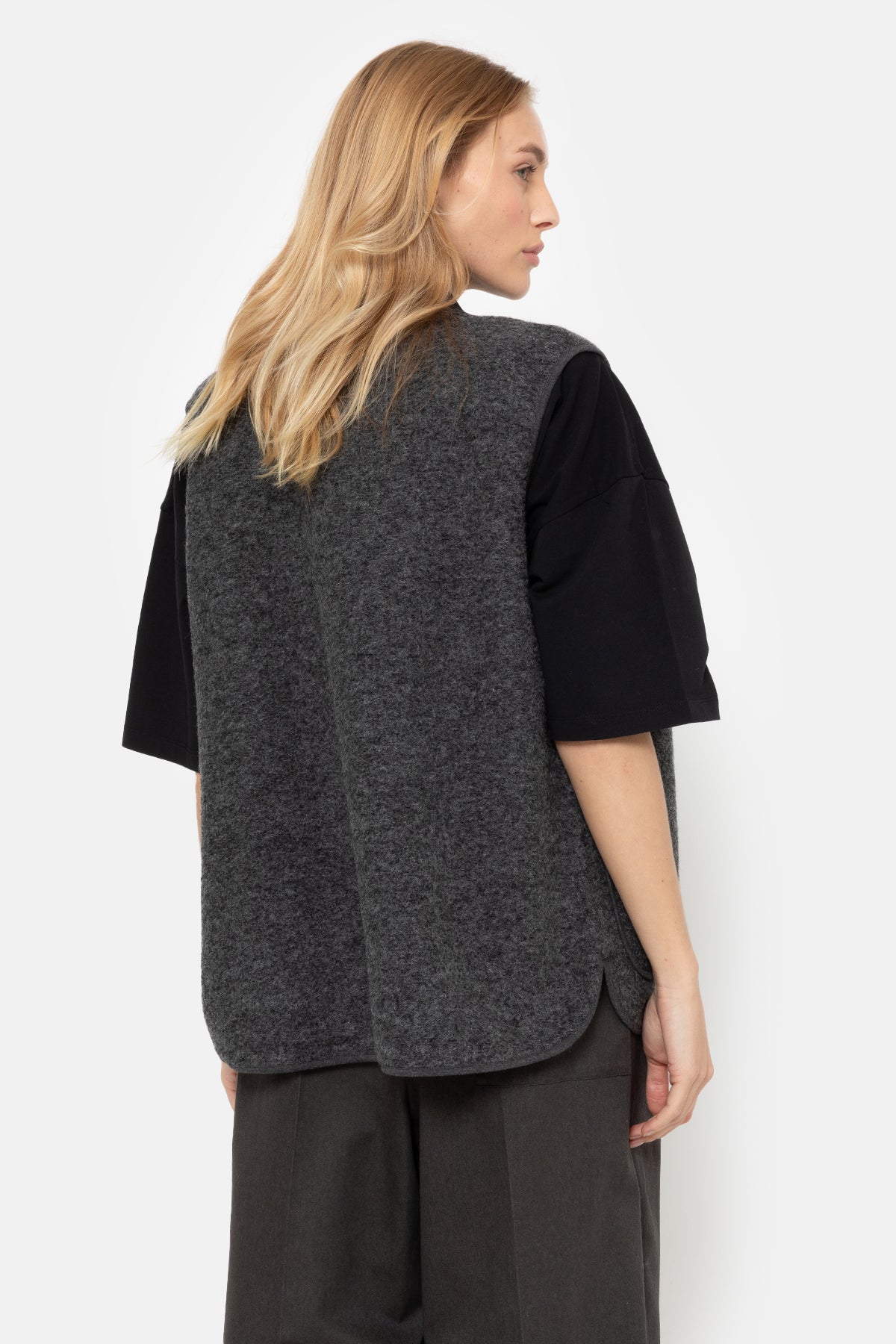 Madison Sleeveless Jacket | Dark Grey – Âme antwerp