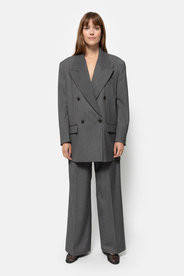 Natan Wooly Blazer | Charcoal