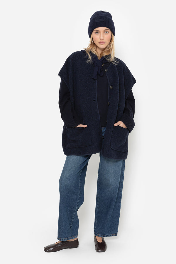 Ines Veste Laineuse | Bleu Marine