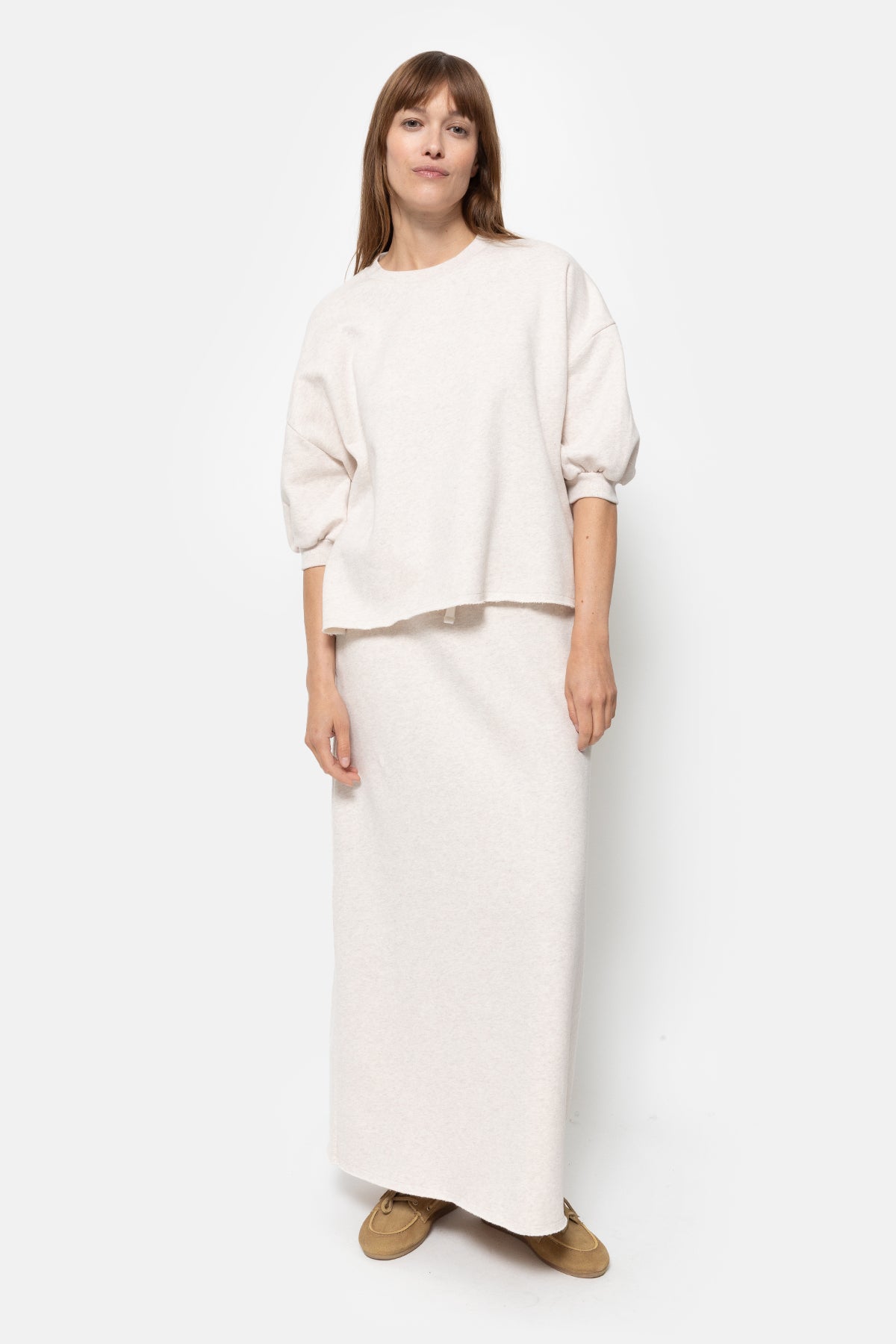 Liv Sweatshirt 3/4 Sleeves | Ivory