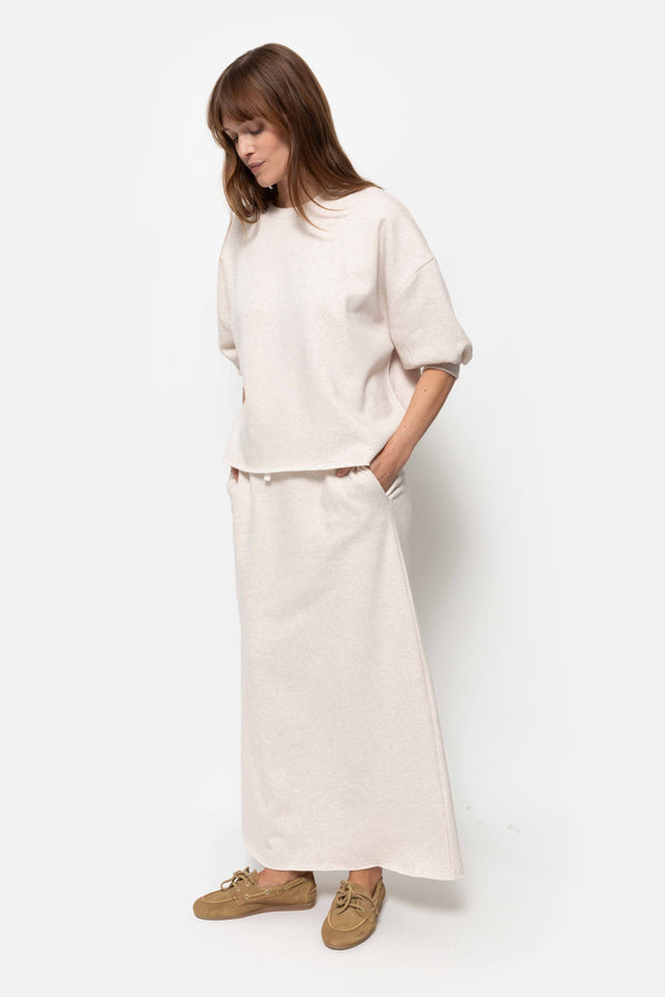 Liv Sweatshirt 3/4 Sleeves | Ivory