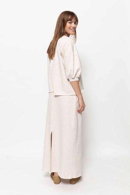 Liv Sweatshirt 3/4 Sleeves | Ivory