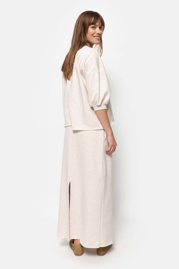  Jupe Sweat Kravitz | Ivoire Chiné