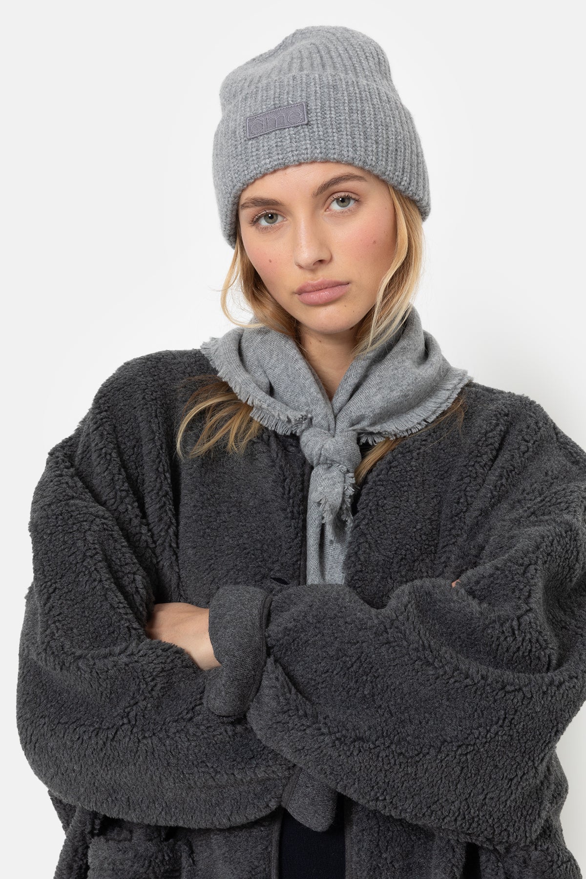 Margot Mini Écharpe | Gris Clair