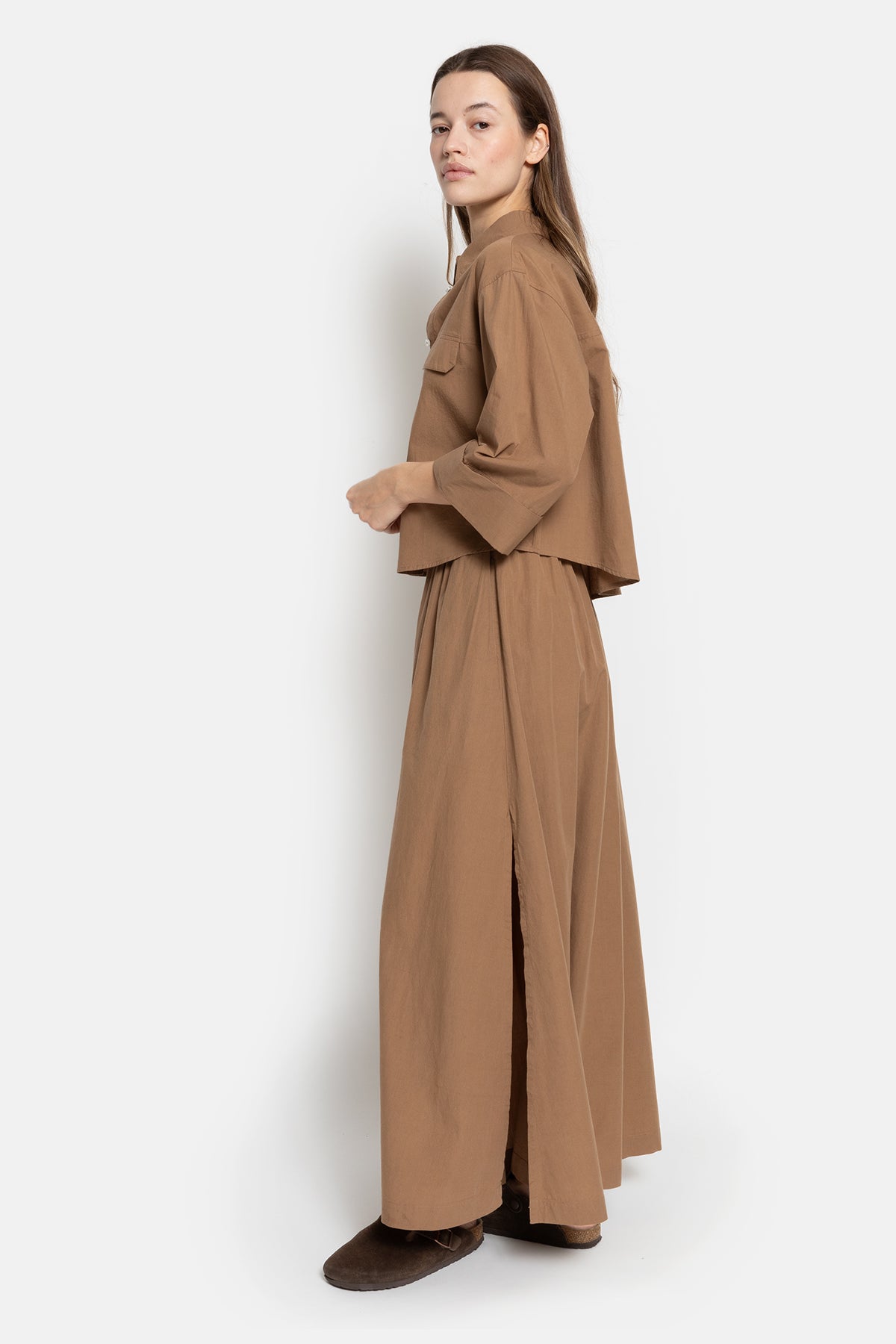 Chemise Odile Courte  | Camel