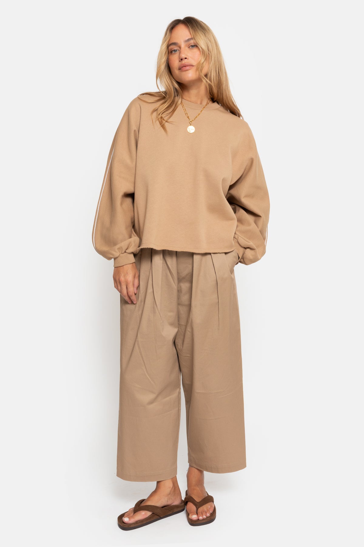 Oona Sweatshirt | Camel