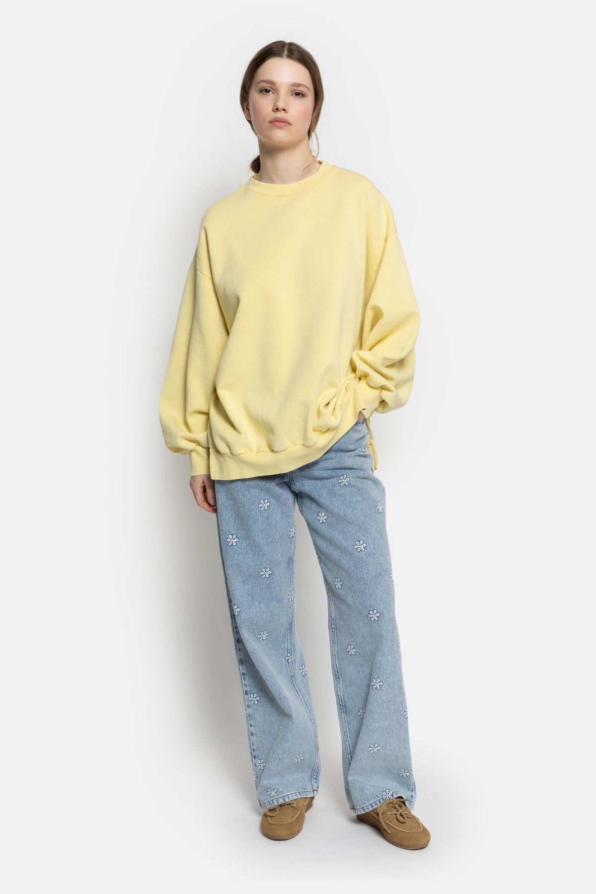 Ulla Oversized Sweatshirt | Minion Yellow