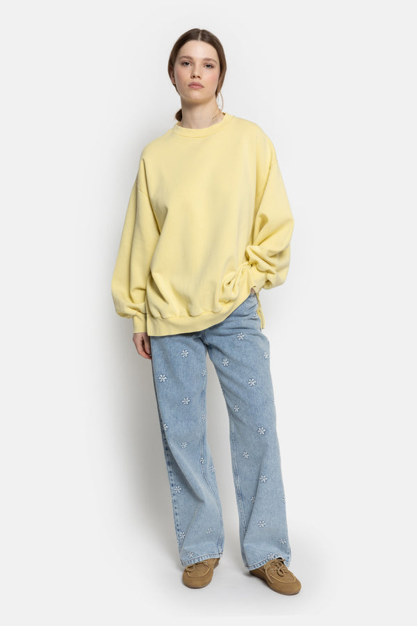 Ulla Oversized Sweatshirt | Minion Yellow
