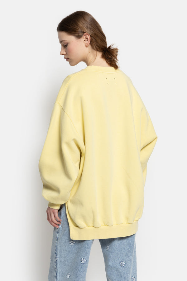 Ulla Oversized Sweatshirt | Minion Yellow