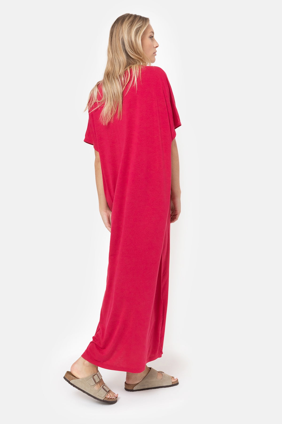 Folie Kaftan Dress | Bright Pink
